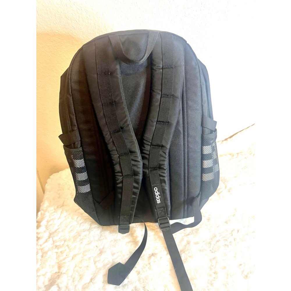 NWT $70 Adidas Core Advantage 4 Black Backpack Unisex Large - Picture 4 of 10